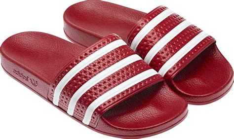 adidas badslippers heren rood